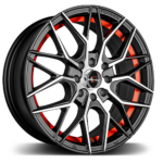 Racing Hart Concepts Forma Satin Black Machined Red Line